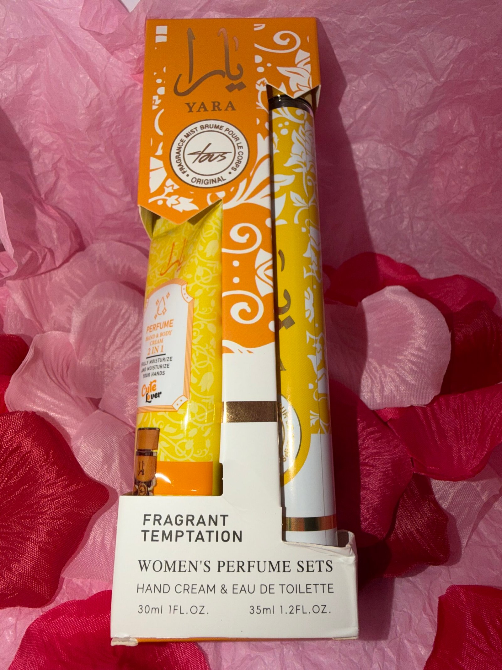 eau de toilette et crème yara jaune eau de toilette et crème yara jaune