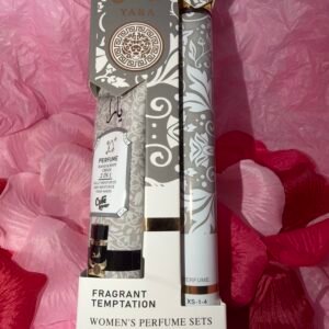 eau de toilette et crème dup yara en gris