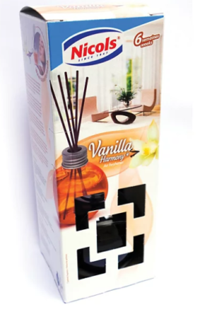 Diffuseur de parfums bâtonnets Nicols  Vanilla Harmony Air Freshener