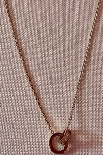 Collier Jade rose gold doré acier inoxydable
