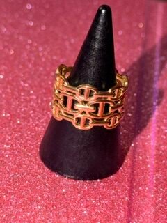 Bague Elise doré acier inoxydable