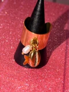 Bague Miami doré acier inoxydable