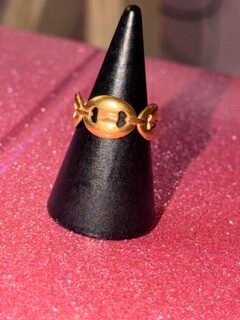 Bague Meline doré acier inoxydable