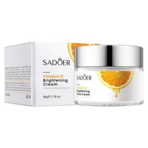 Crème hydratante visage à l'orange et  vitamine c