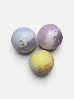 Boule de bain avec des pétale de fleur au choix